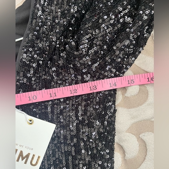 SHOW ME YOUR MUMU Kitty Catsuit in Midnight Glitz fully sequined size small NWT - Picture 10 of 16